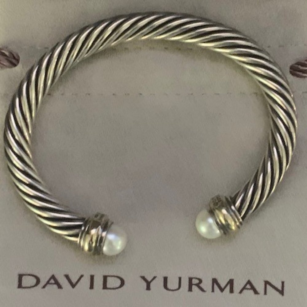 David Yurman Cable Classic with Pearl and 14k gold